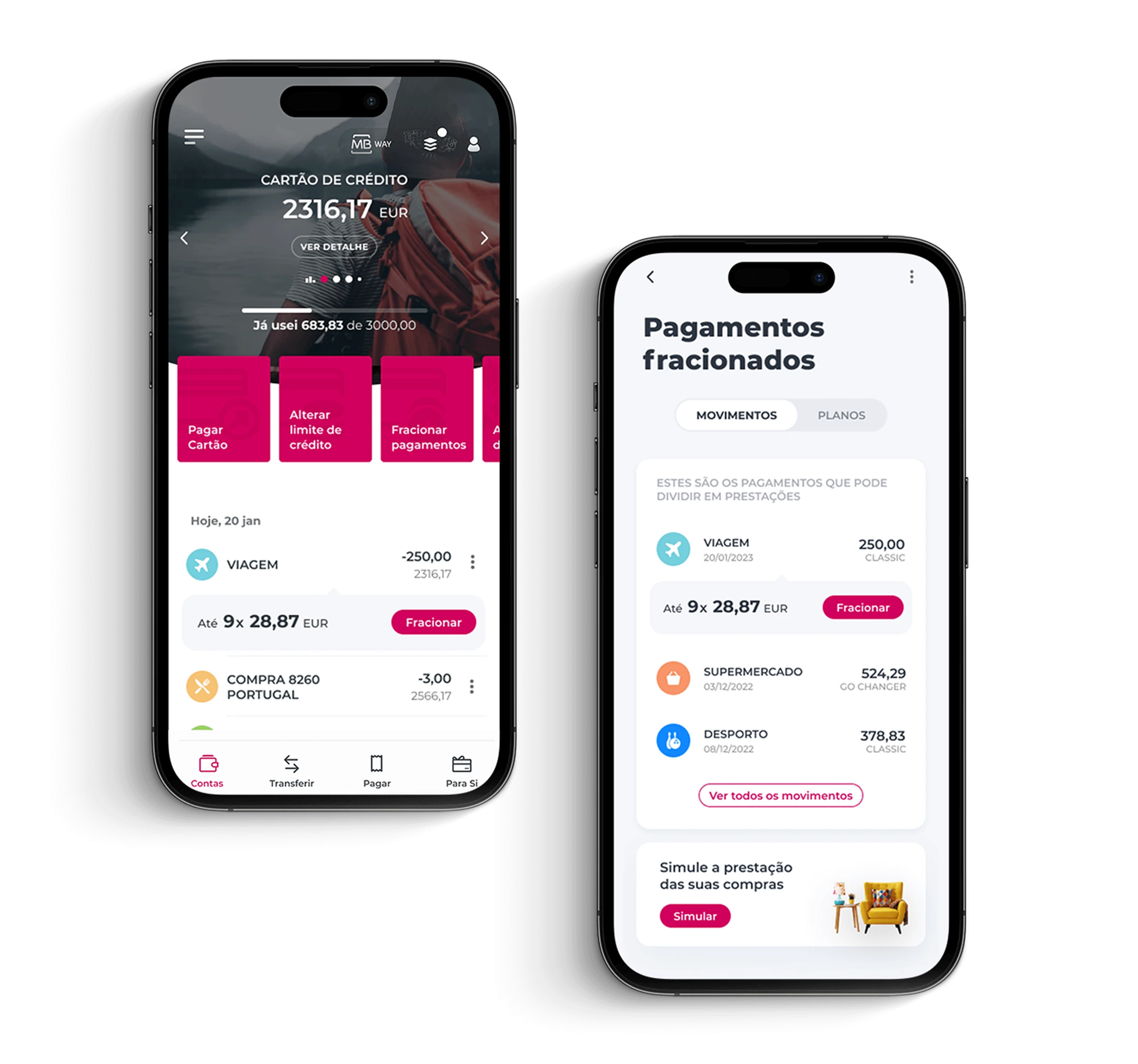Home banking app