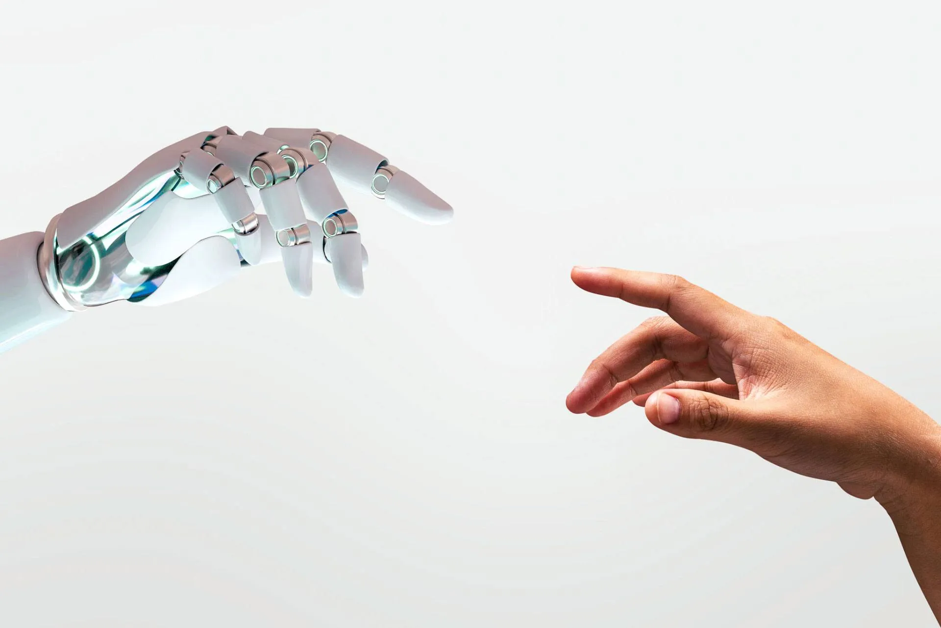 Human hands touching illustration