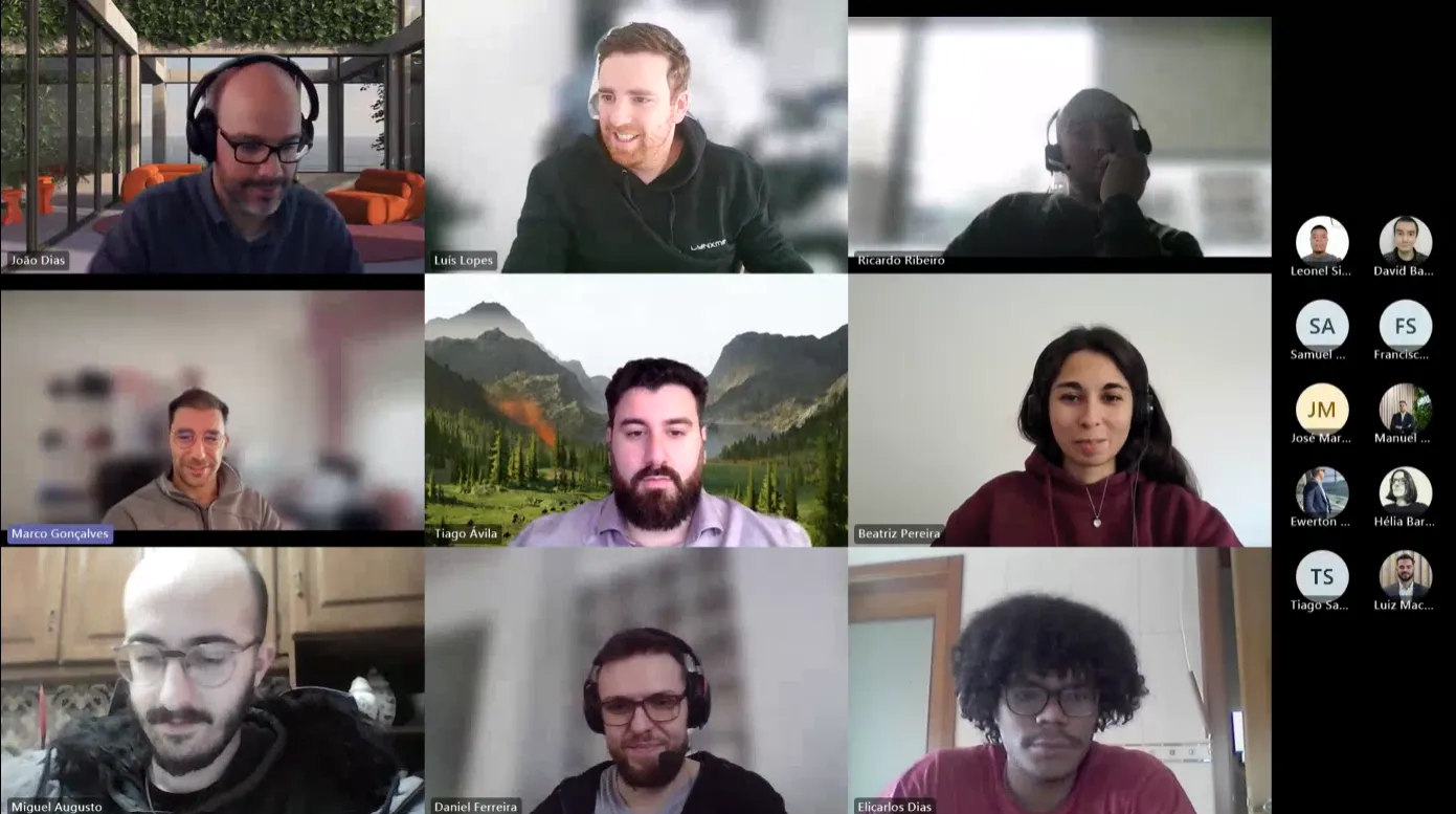 remote team meeting